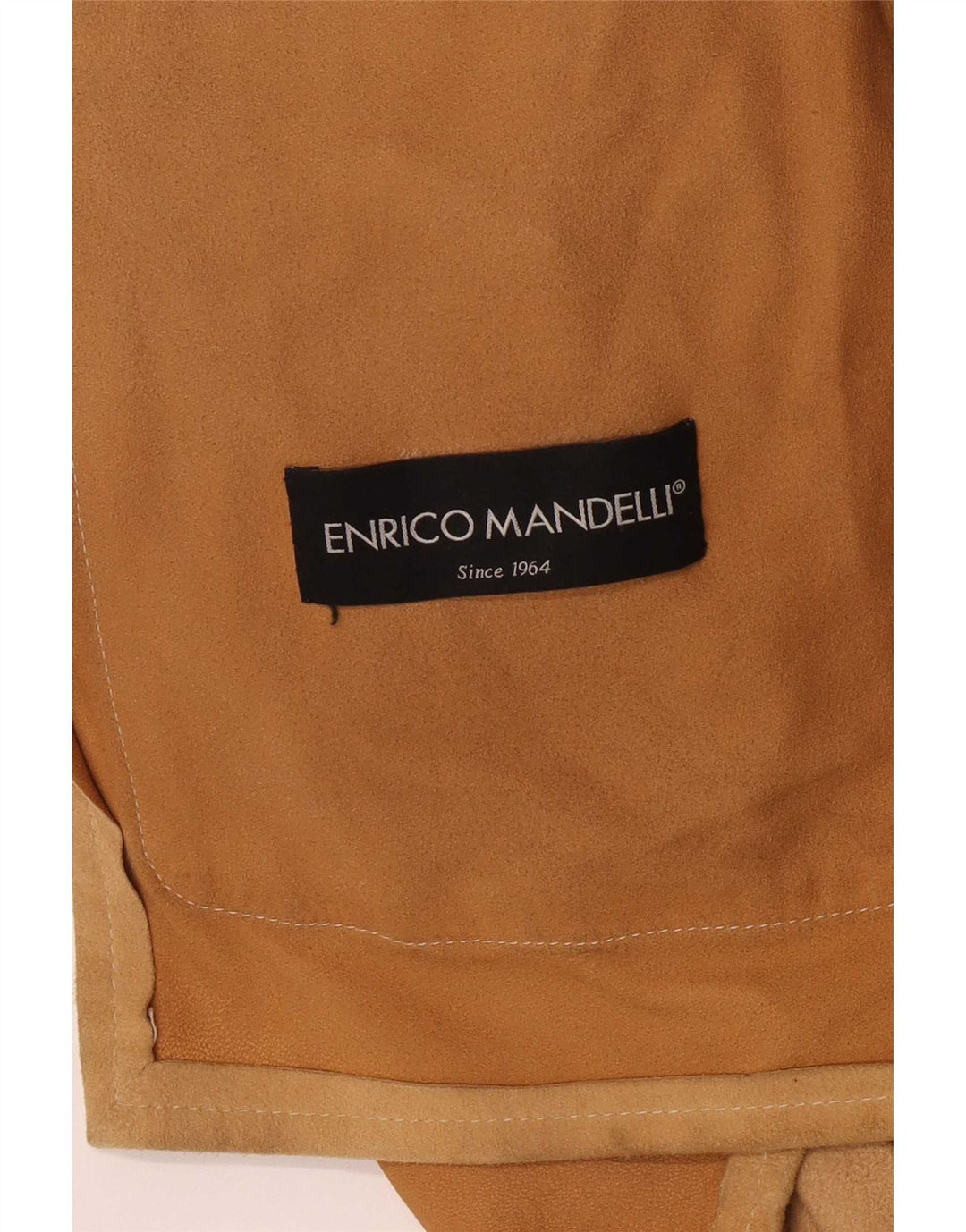 Enrico Mandelli Damen Lederjacke UK 18 XL Braun Klassisch