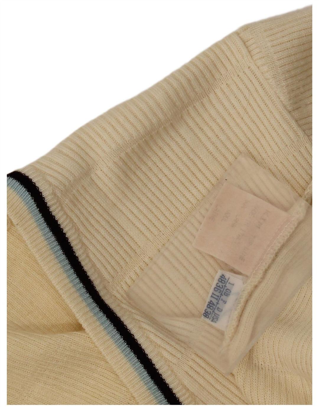 Vintage Herren V-Ausschnitt Pullover Pullover UK 36 Small Off White Wool