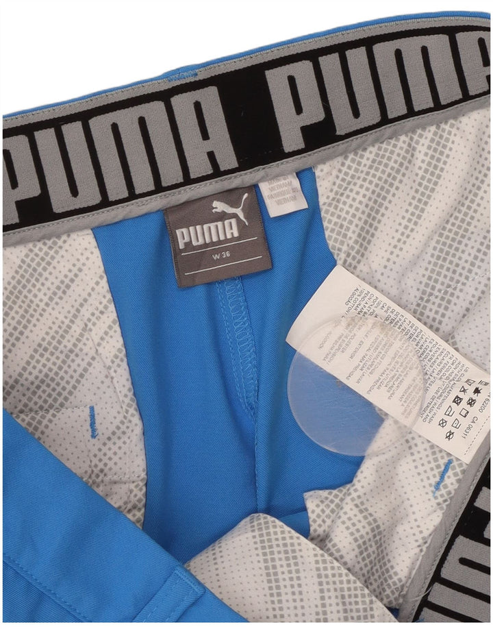 Puma Herren Chino Shorts W36 Large Blau Polyester