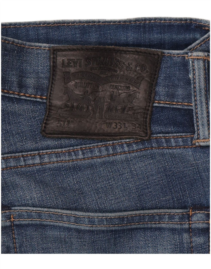 LEVI'S Mens 511 Slim Jeans W33 L34 Blue
