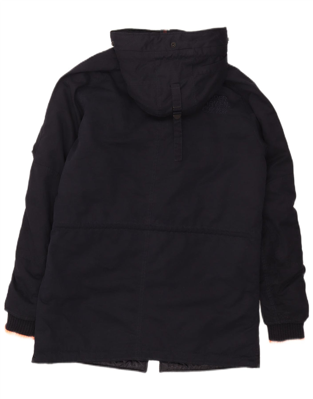 Superdry Herren-Parka mit Kapuze, UK 38, Mittelmarineblau, Polyester