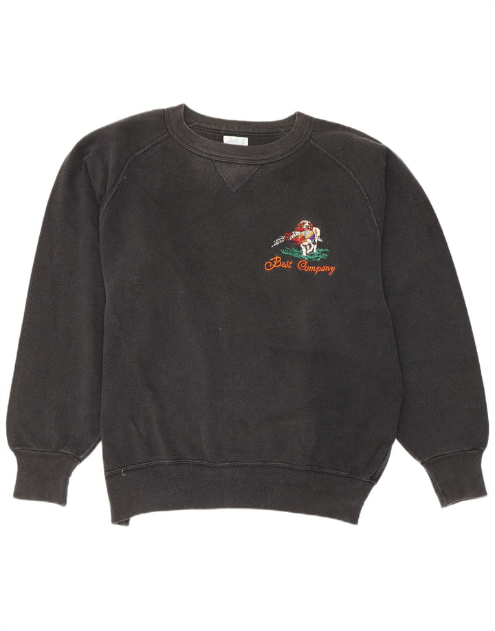Best Company Herren-Sweatshirt, Pullover, Größe L, Schwarz, Baumwolle