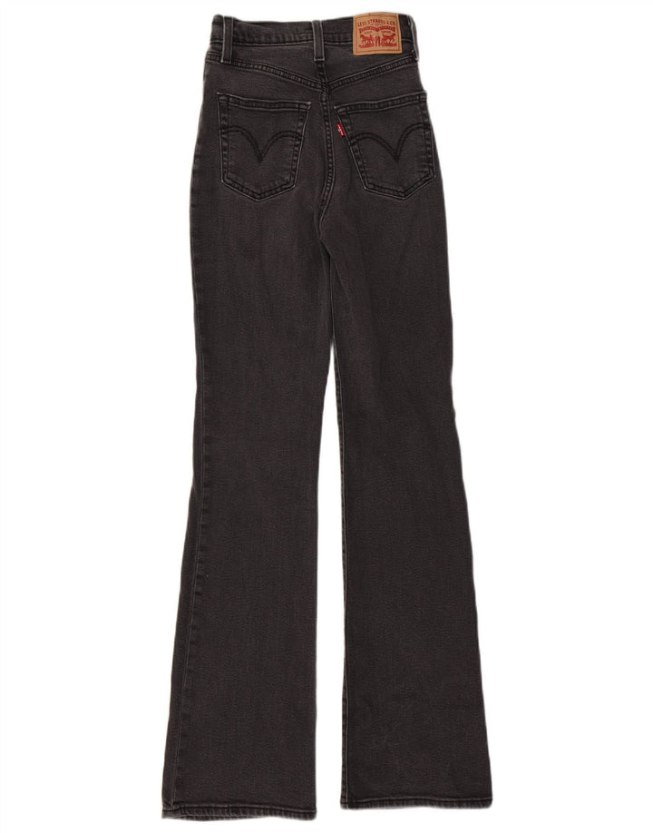 Levi's Damen Ribcage Bootcut Jeans W25 L32 Schwarz