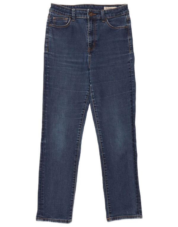 Marks & Spencer Damen The Harper Slim Jeans UK 10 Small W28 L26 Blau