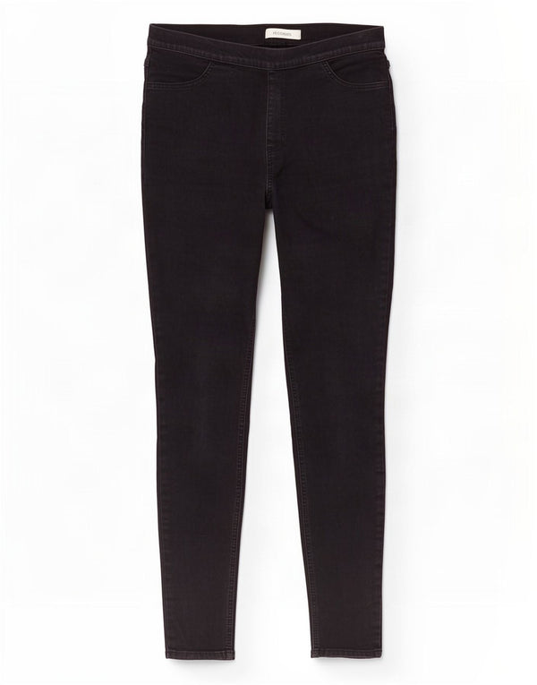 Marks & Spencer Damen Jegging-Jeans UK 14 Medium W30 L28 Schwarze Baumwolle