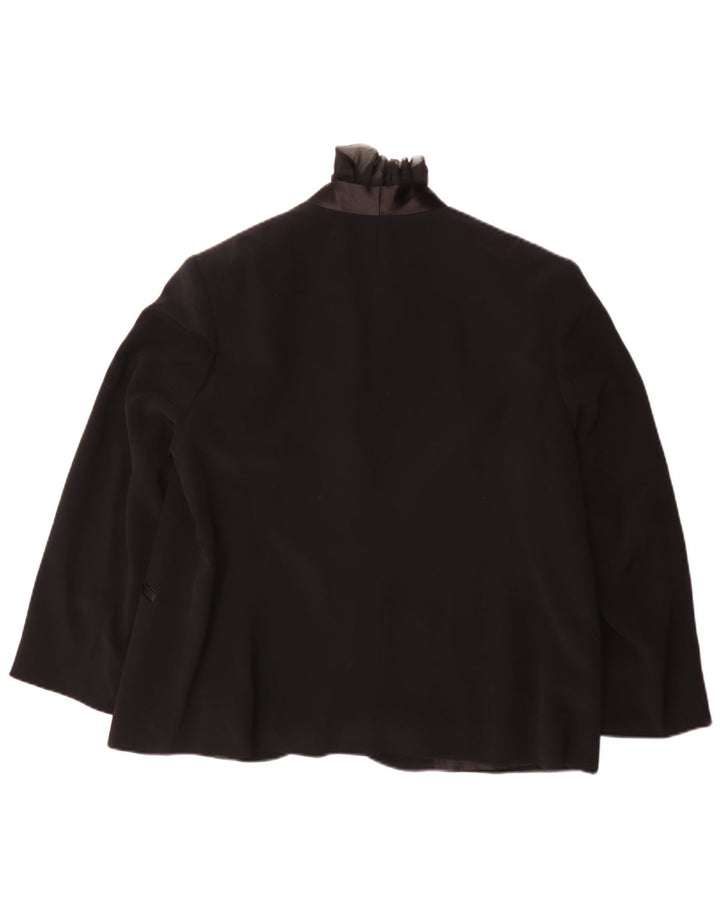 PERTE BY KRIZIA Womens 1 Button Blazer Jacket UK 14 Large Black