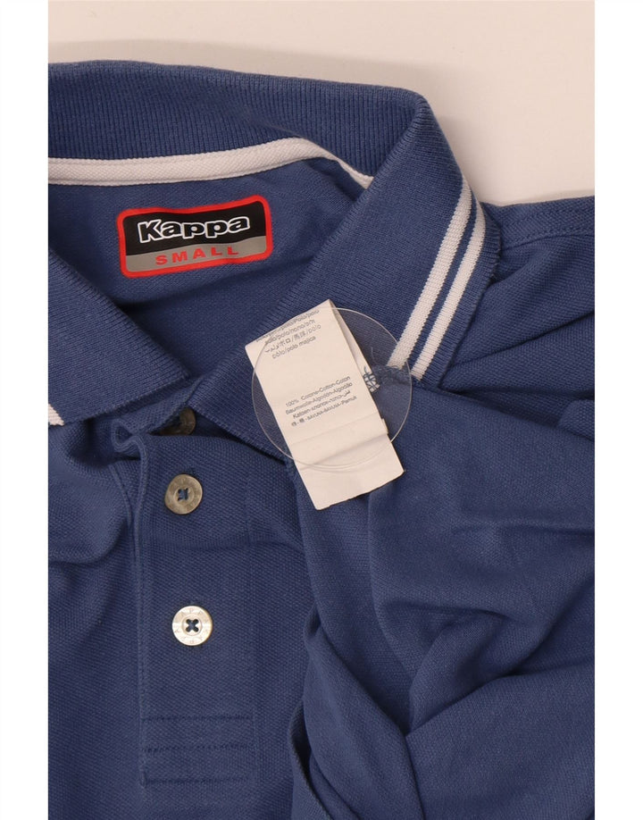 Kappa Herren-Poloshirt, kleine blaue Baumwolle
