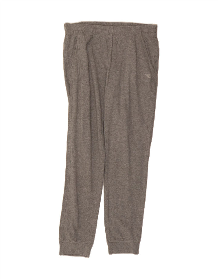 DIADORA Womens Tracksuit Trousers UK 14 Medium  Grey Cotton Vintage Diadora and Second-Hand Diadora from Messina Hembry 