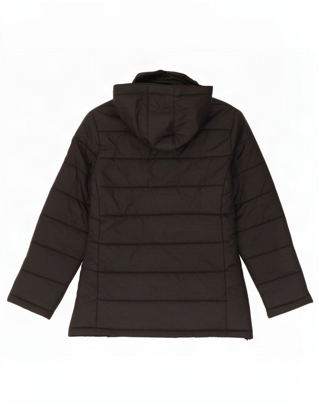 Zara Damen-Jacke mit Kapuze, gepolstert, UK 14, Mittelschwarzes Nylon
