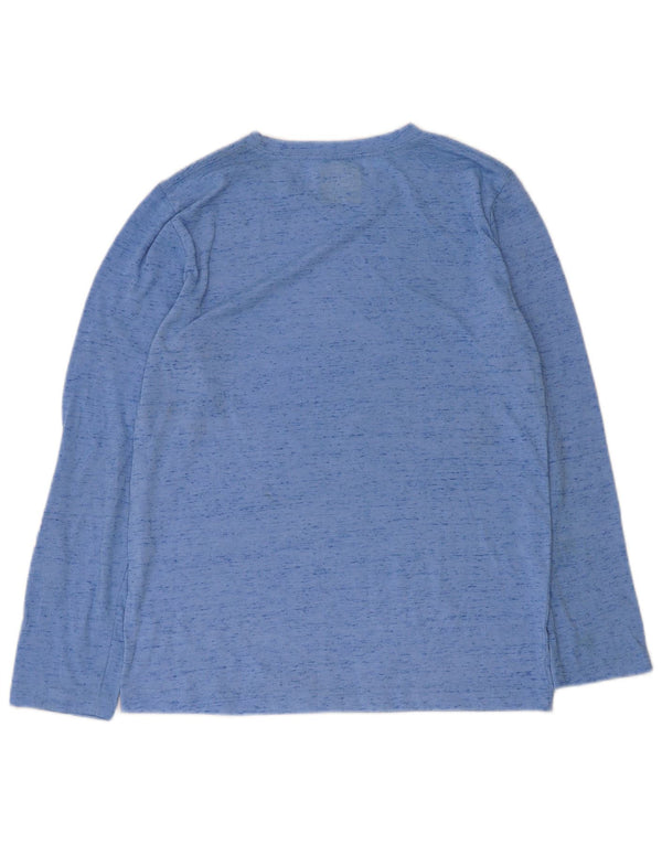 Hurley Jungen Grafik-Top, langärmlig, 13–14 Jahre, XL, blau meliert