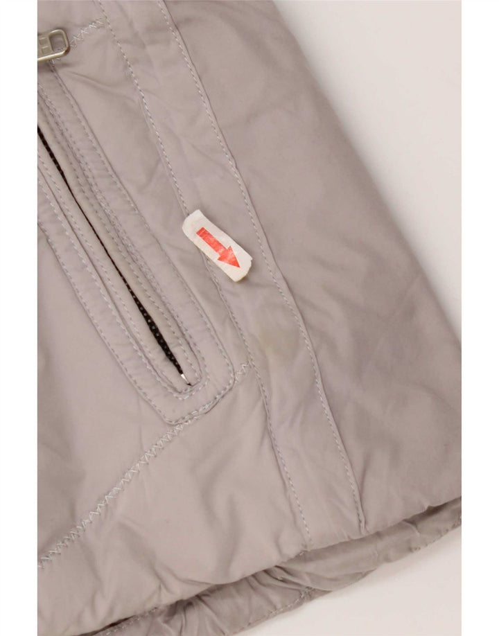 Napapijri Wattierte Damenjacke mit Kapuze, UK 10, Größe S, Grau, Polyester