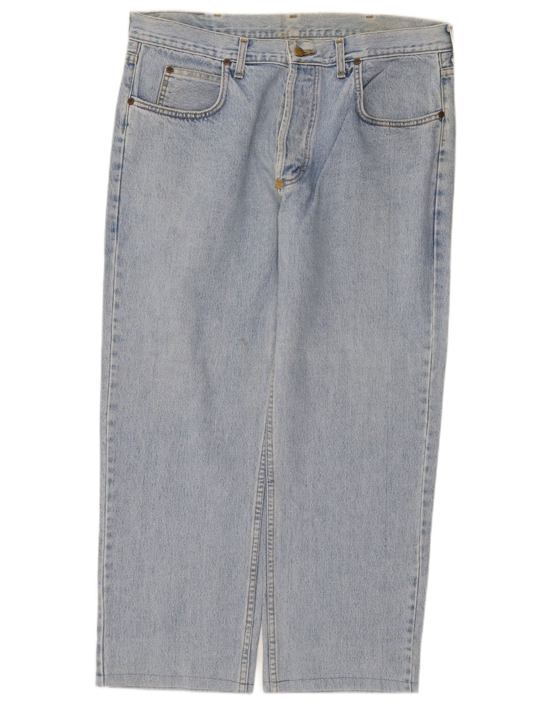 Lee Herren Chicago Straight Jeans W38 L27 Blaue Baumwolle