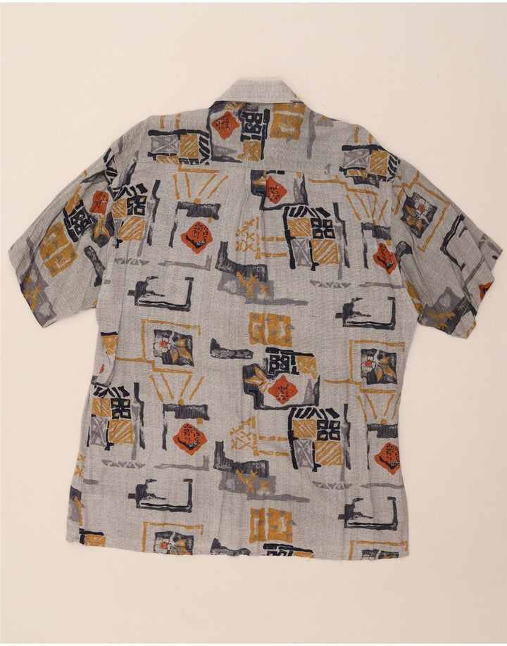 Greenfield Herren-Kurzarmhemd, Größe 41/42, groß, mehrfarbig, Patchwork