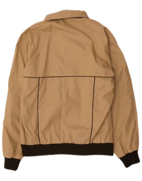 Trevira Herren Bomberjacke UK 46 Small Beige Colourblock Baumwolle