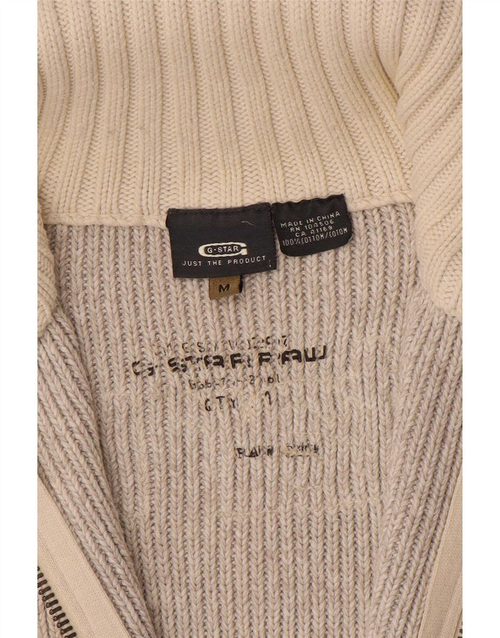 G-Star Herren-Cardigan mit Grafik, mittelbeige Baumwolle