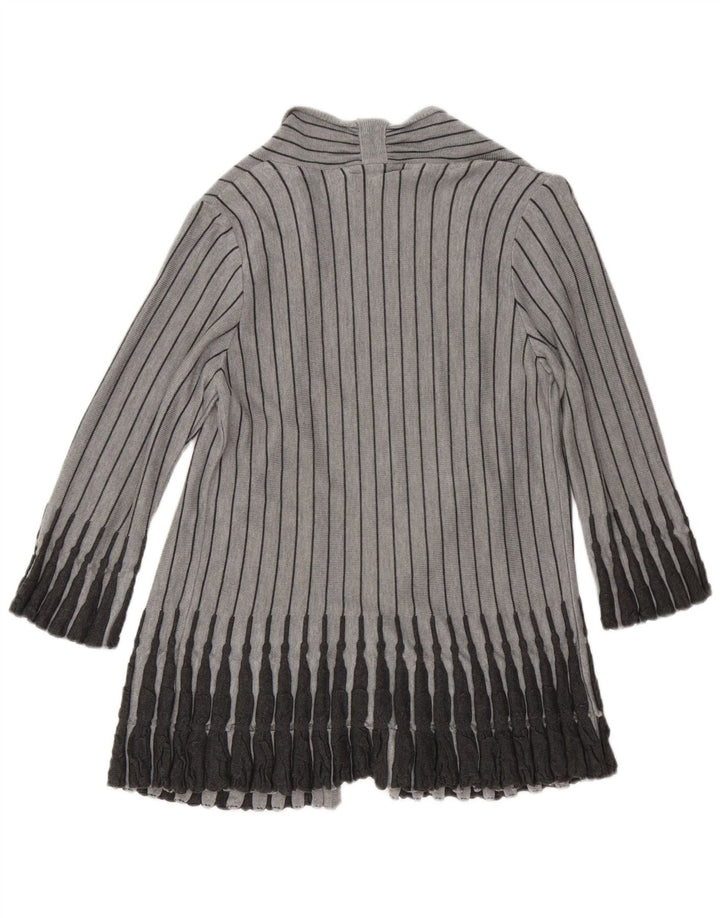 Marks & Spencer Damen-Cardigan mit 3/4-Ärmeln, UK-Gr. 12, Mittelgrau