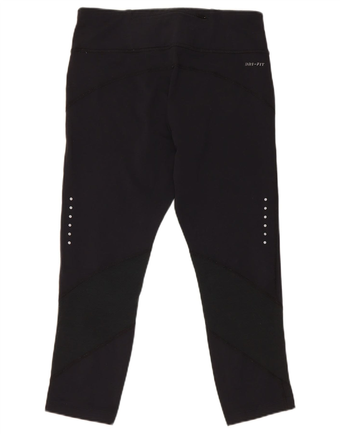 Nike Damen Dri Fit Capri-Leggings UK 12 Mittelschwarzes Nylon