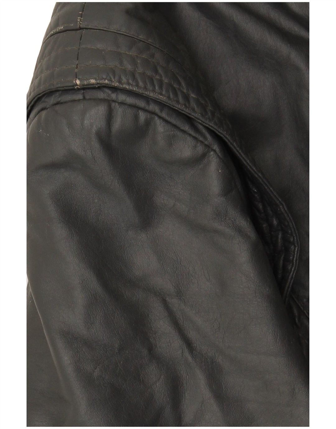 VINTAGE Herren Lederjacke UK 40 Großes graues Leder