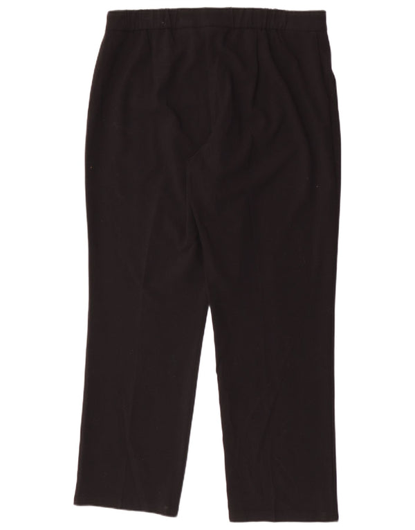 Marks & Spencer Damen Slim Anzughose UK 16 Large W34 L28 Schwarz