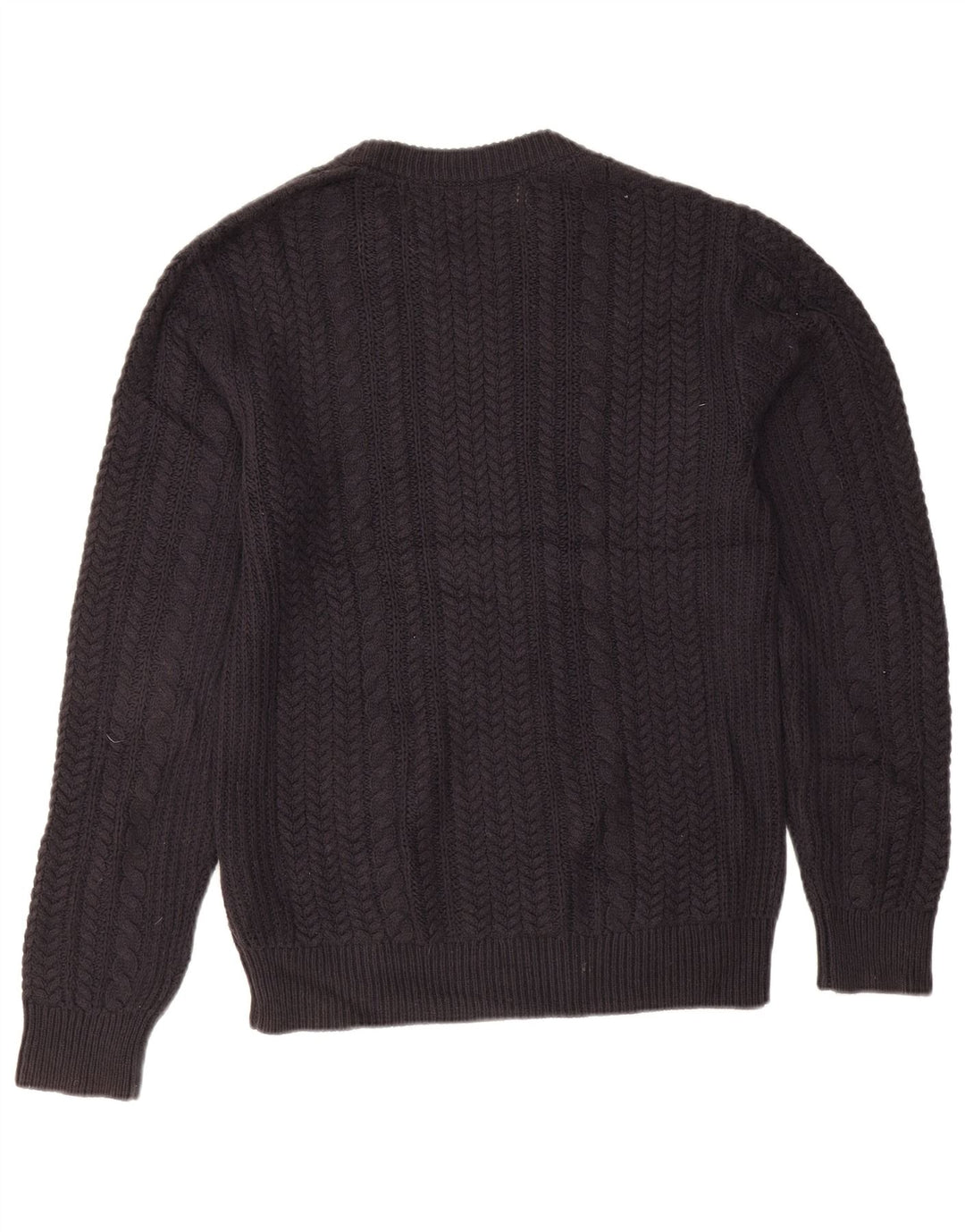 French Connection Herren-Pullover mit Rundhalsausschnitt, Größe S, marineblaue Baumwolle