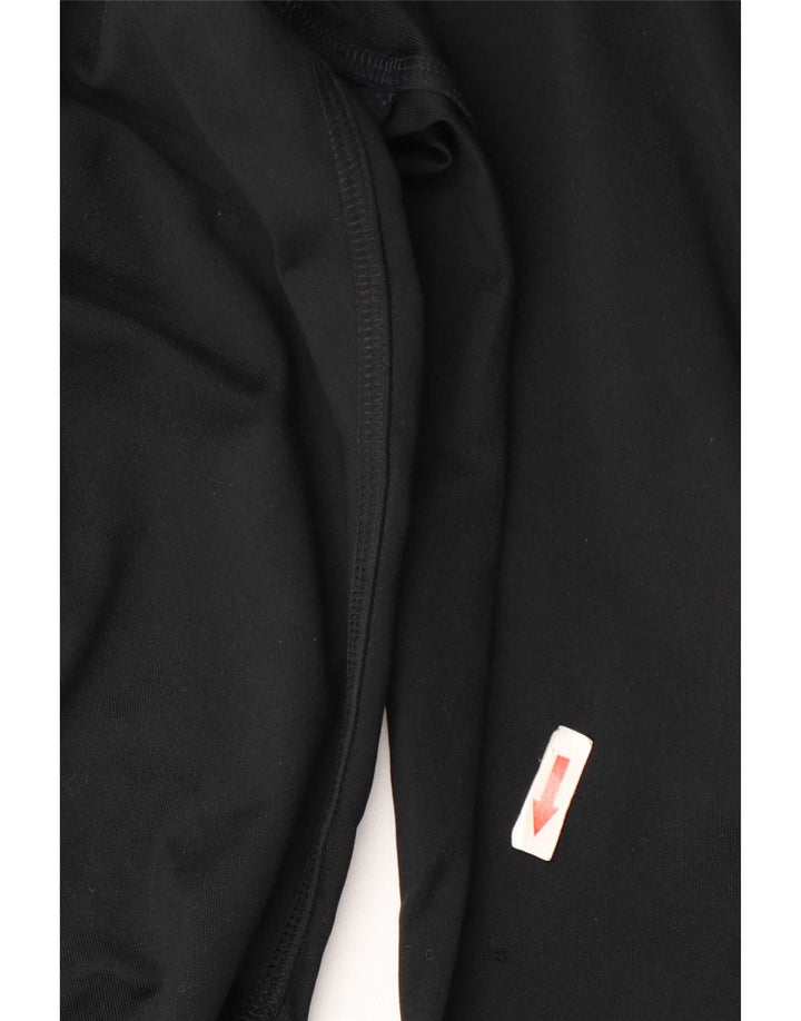 Adidas Damen Leggings UK 8/10 Small Schwarz Polyester
