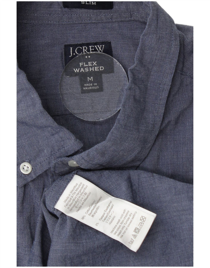 J. CREW Herren-Slim-Fit-Hemd aus mittelblauer Baumwolle