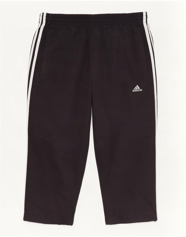 Adidas Damen Capri-Trainingshose, UK 10, Größe S, Schwarz, Polyester