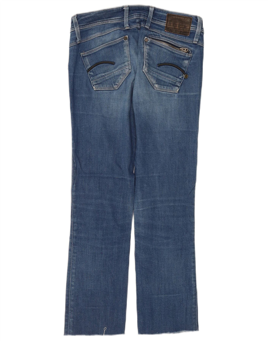 G-Star Damen Straight Jeans W27 L27 Blaue Baumwolle