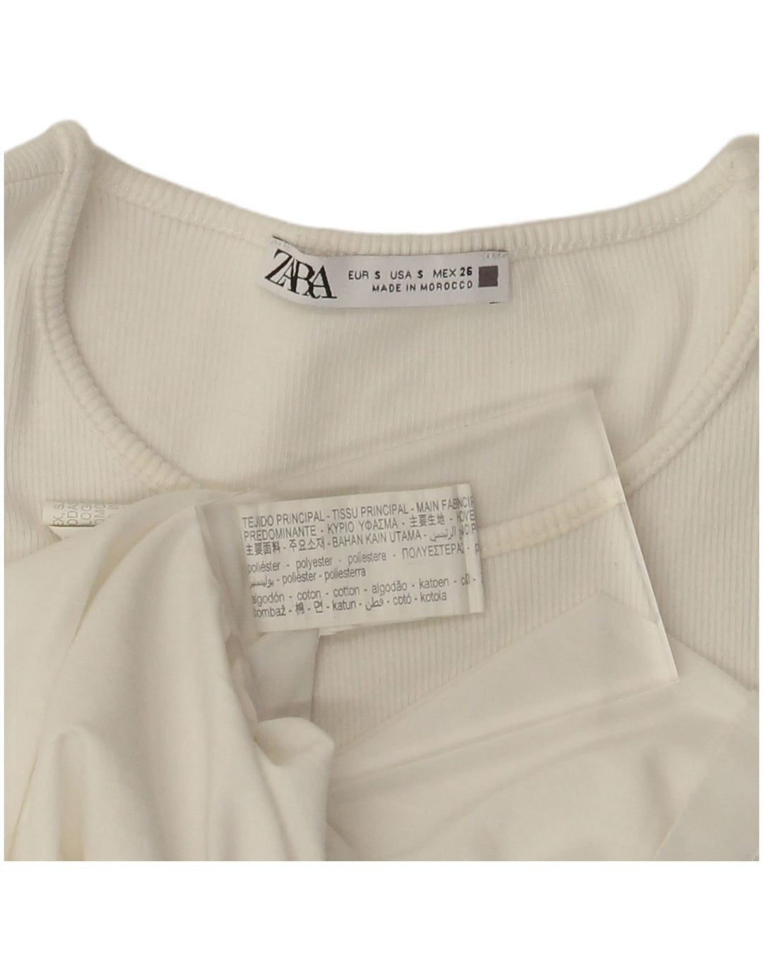 Zara Damen-Fledermauskleid in A-Linie, Gr. 8, Off-White-Polyester