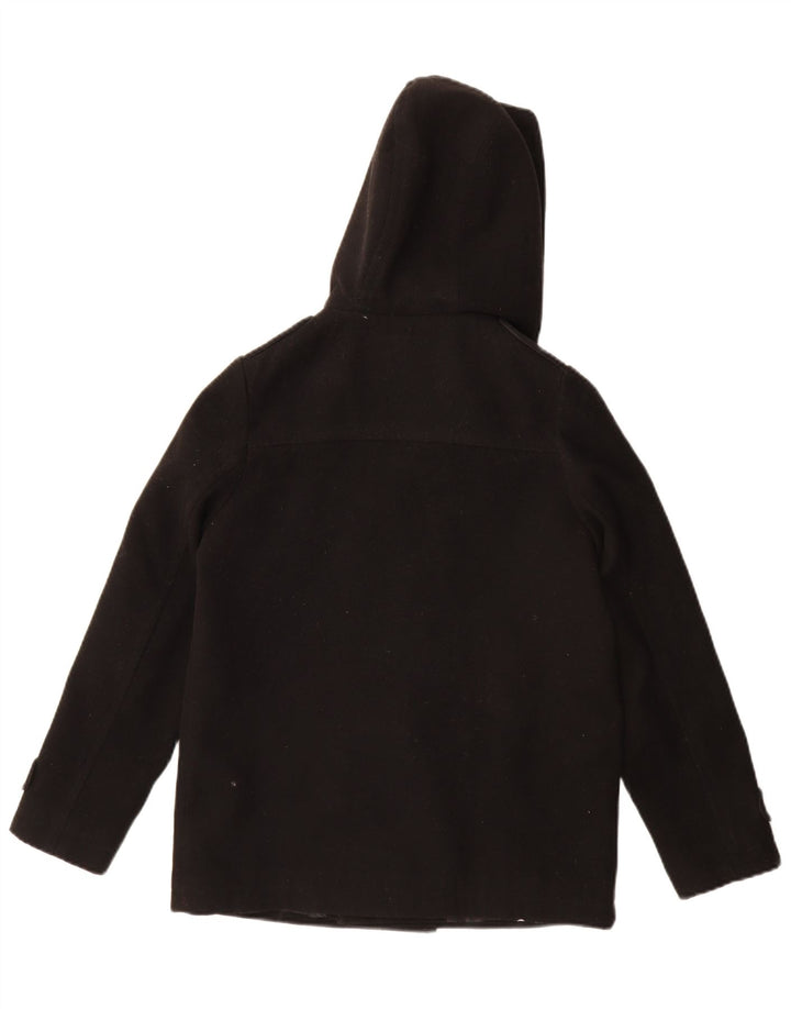Monsoon Pea Coat für Jungen mit Kapuze, 11–12 Jahre, schwarzes Polyester