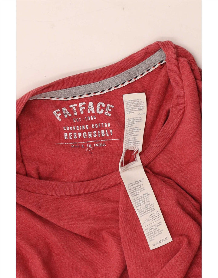 Fat Face Herren T-Shirt Top Large Rosa Baumwolle