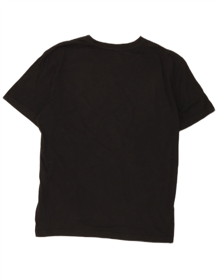 Reebok Herren Grafik T-Shirt Top Small Schwarz Baumwolle