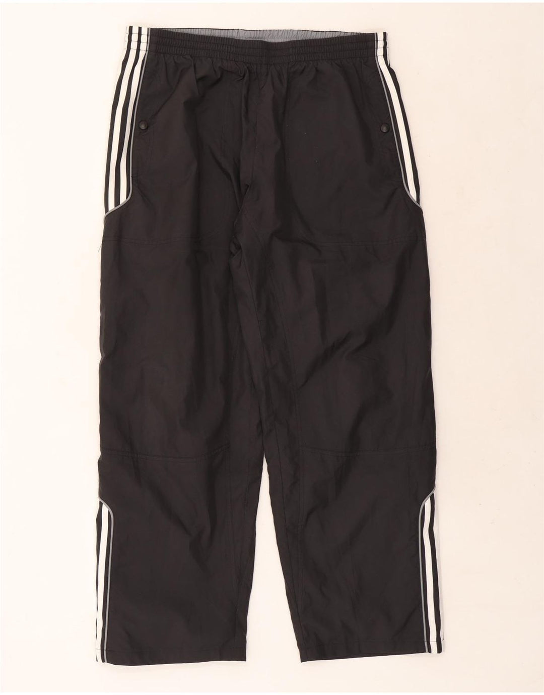 Adidas Herren-Trainingshose, groß, aus schwarzem Polyester