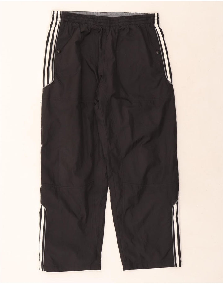 Adidas Herren-Trainingshose, groß, aus schwarzem Polyester