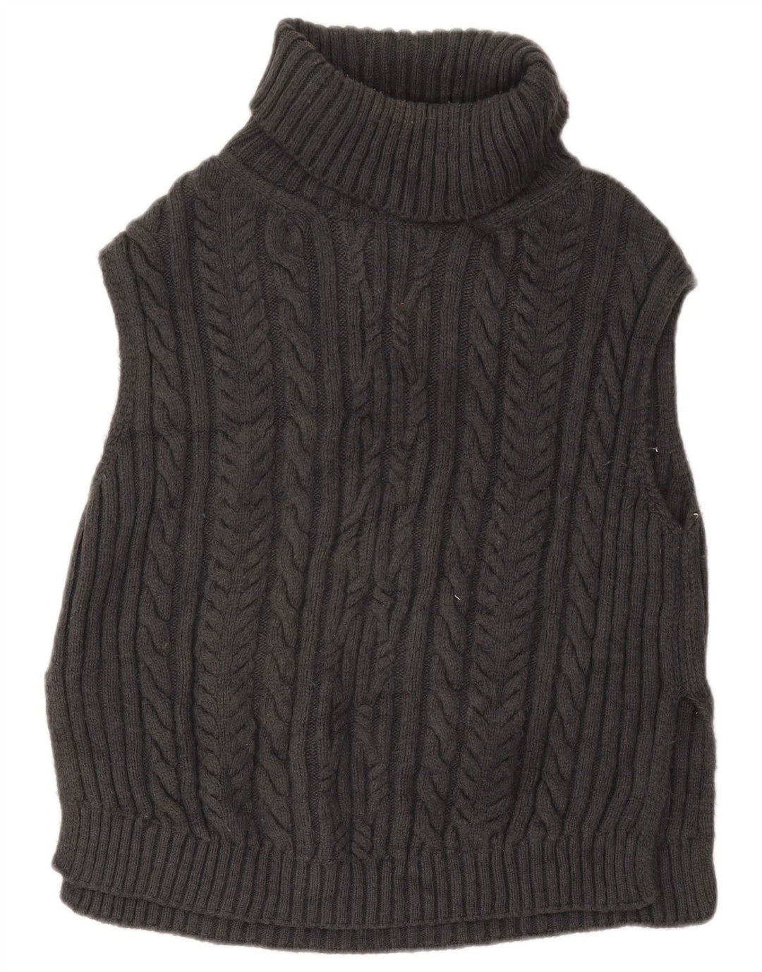 Marks & Spencer Damen-Tanktop mit übergroßer Weste, Gr. 10, Größe S, Grau, Acryl