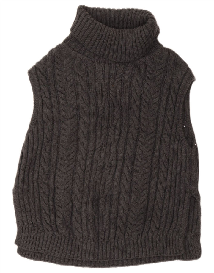 Marks & Spencer Damen-Tanktop mit übergroßer Weste, Gr. 10, Größe S, Grau, Acryl