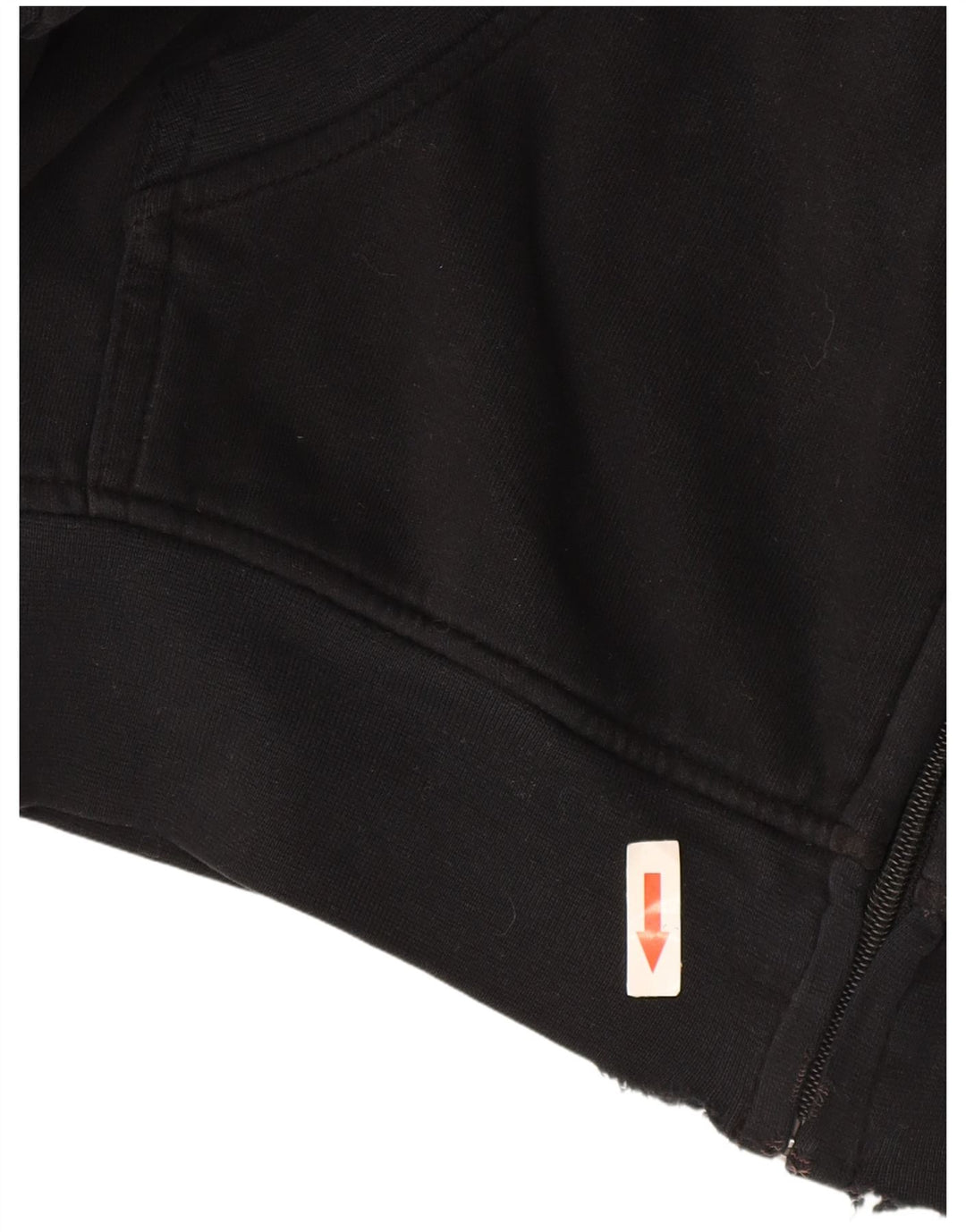Kappa Herren-Kapuzenpullover mit Reißverschluss, 2XL, Schwarz