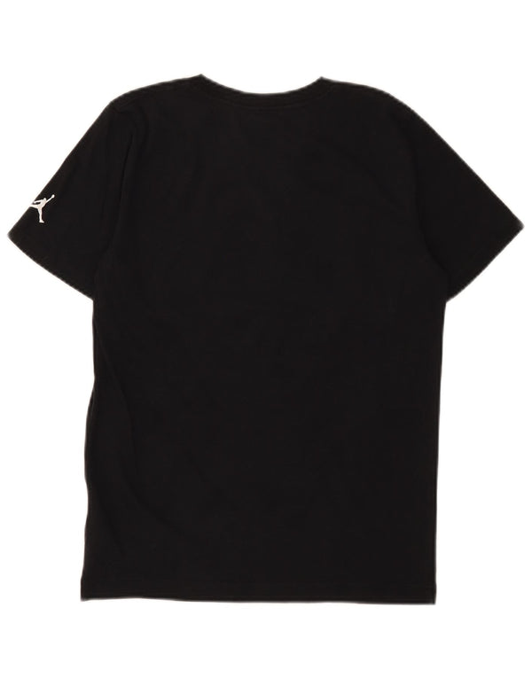 Jordan T-Shirt mit Grafik für Jungen, 12–13 Jahre, Größe L, aus schwarzer Baumwolle