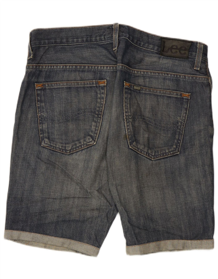 Lee Herren Knox Denim Shorts W34 Große blaue Baumwolle