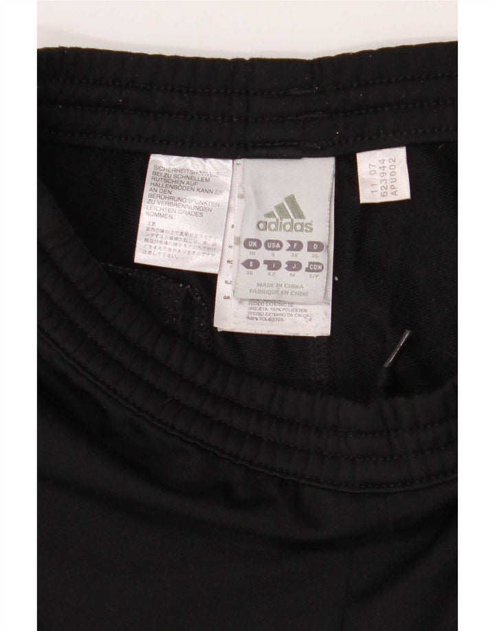 Adidas Damen Trainingshose UK 10 Small Schwarz Polyester