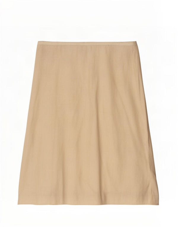 Coast Damen A-Linienrock UK 14 Large W34 Beige Floral Leinen