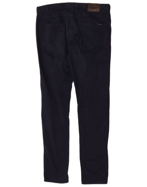 Zara Herren Skinny Casual Hose EU 42 Large W32 L30 Marineblau