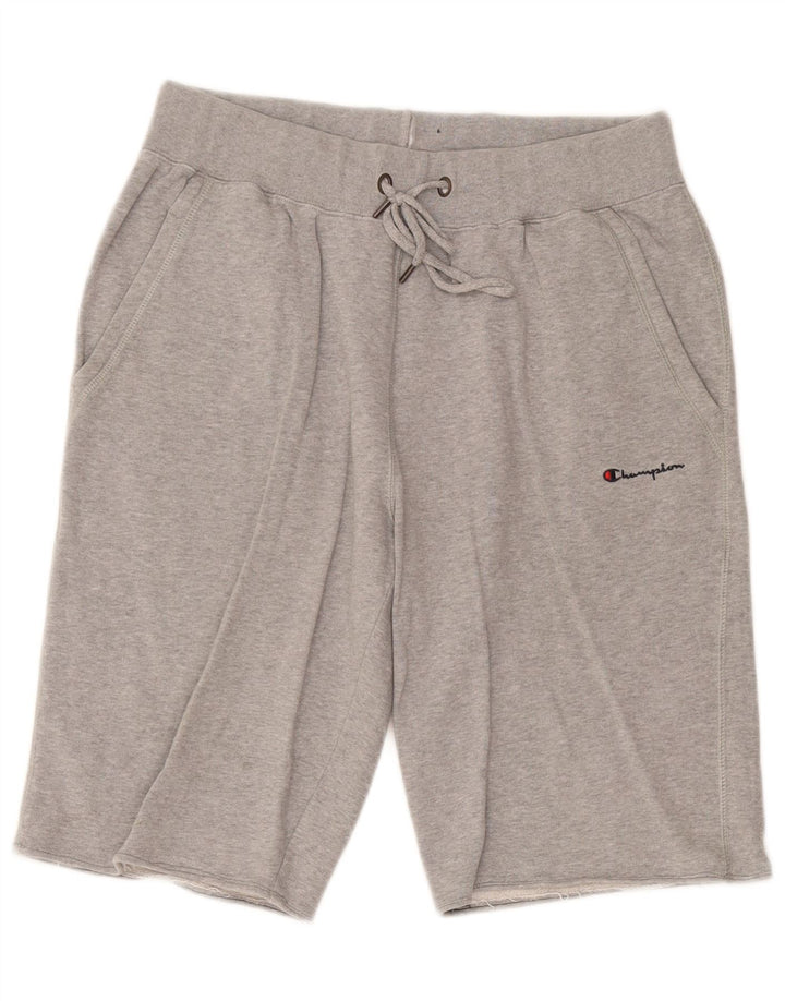 Champion Herren-Sportshorts, große, grau gesprenkelte Baumwolle