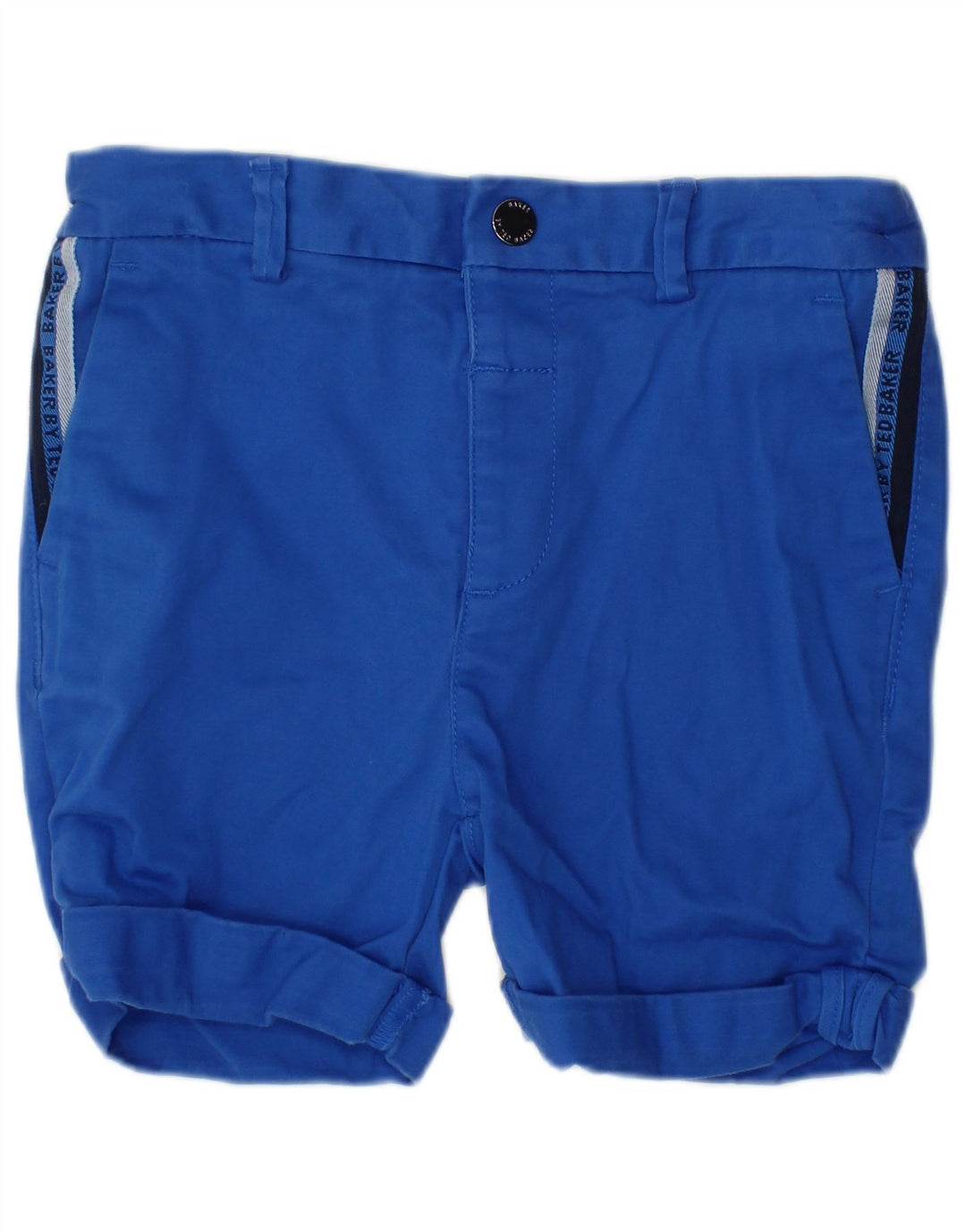 TED BAKER Chino-Shorts mit Grafik für Jungen, 2–3 Jahre, W22, blaue Baumwolle