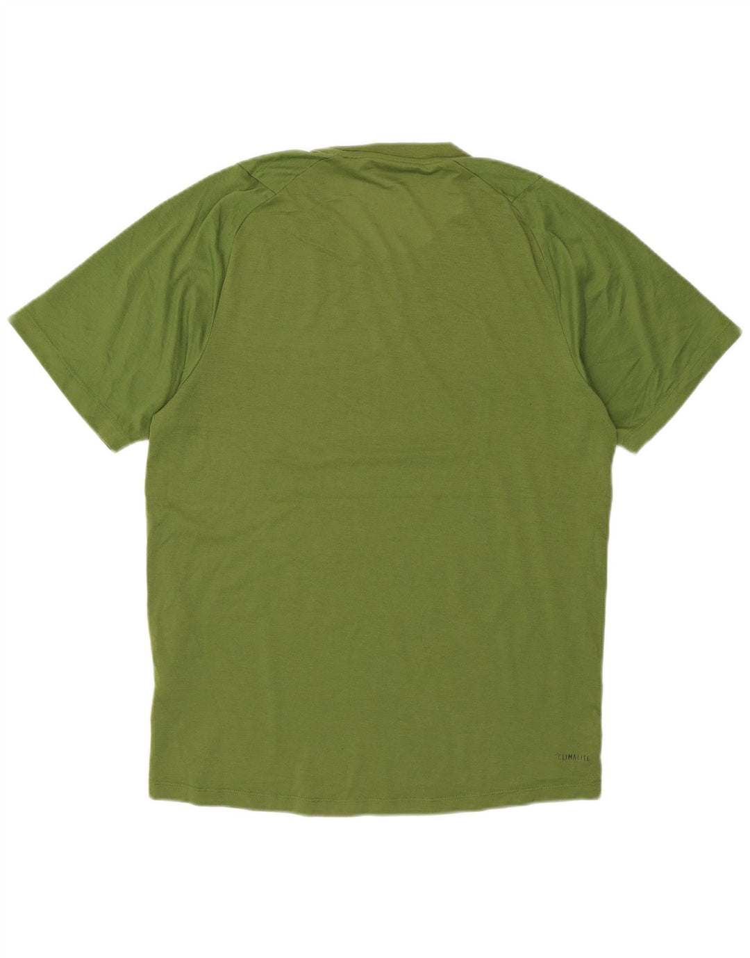 Adidas Herren Climalite T-Shirt Top Small Grün Baumwolle