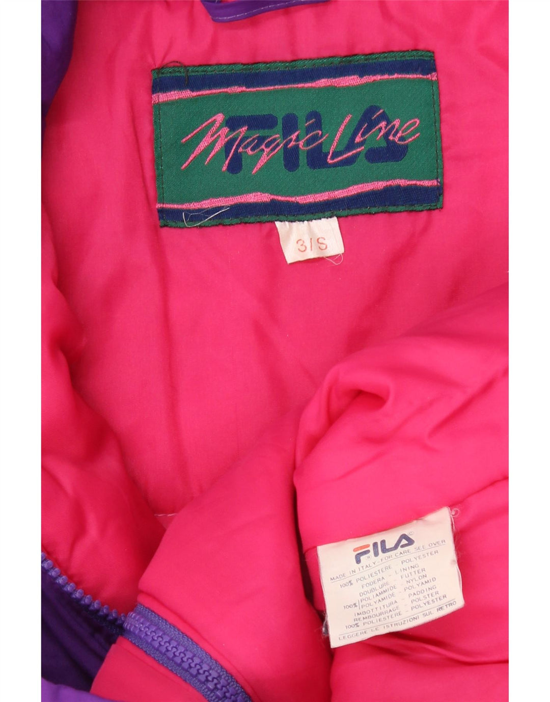 FILA Herren Magic Line Loose Fit Windjacke UK 36 Small Lila