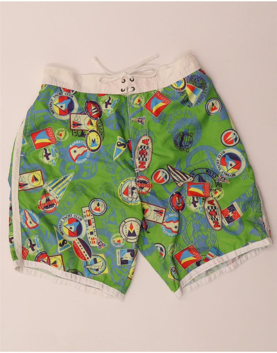 NAVIGARE Herren-Badeshorts mit Grafik, IT 50, Größe L, Grün