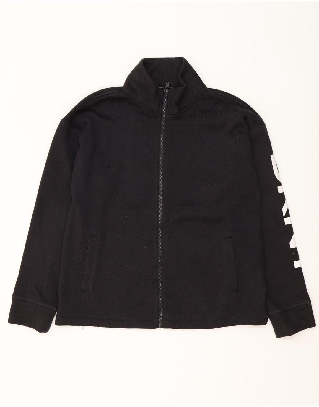 Dkny Herren-Trainingsanzugoberteil mit Grafik, Mittelschwarzes Polyester