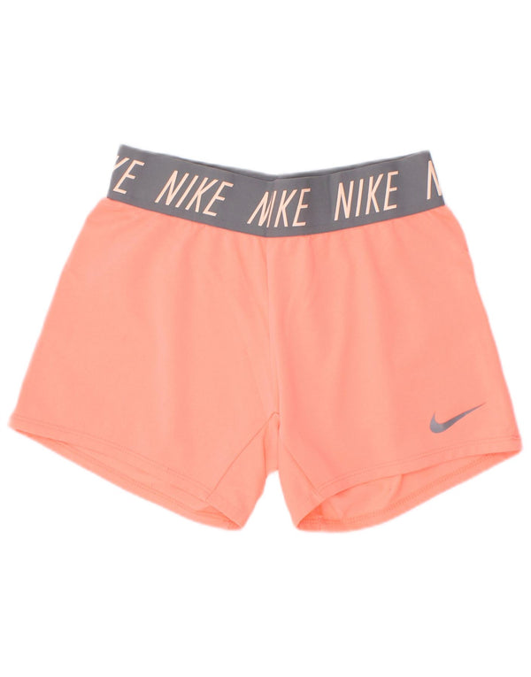 Nike Mädchen Dri Fit Graphic Sport Shorts 10–11 Jahre Mittelrosa Farbblock