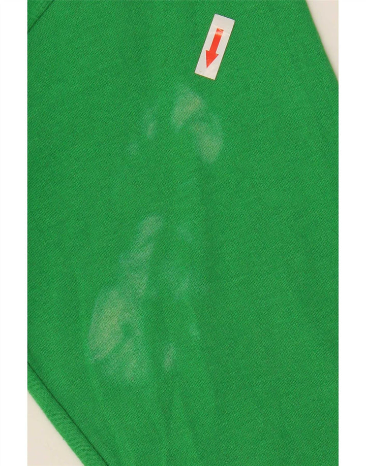 Zara Damen Crop Sweatshirt Pullover UK 10 Small Grün Polyester